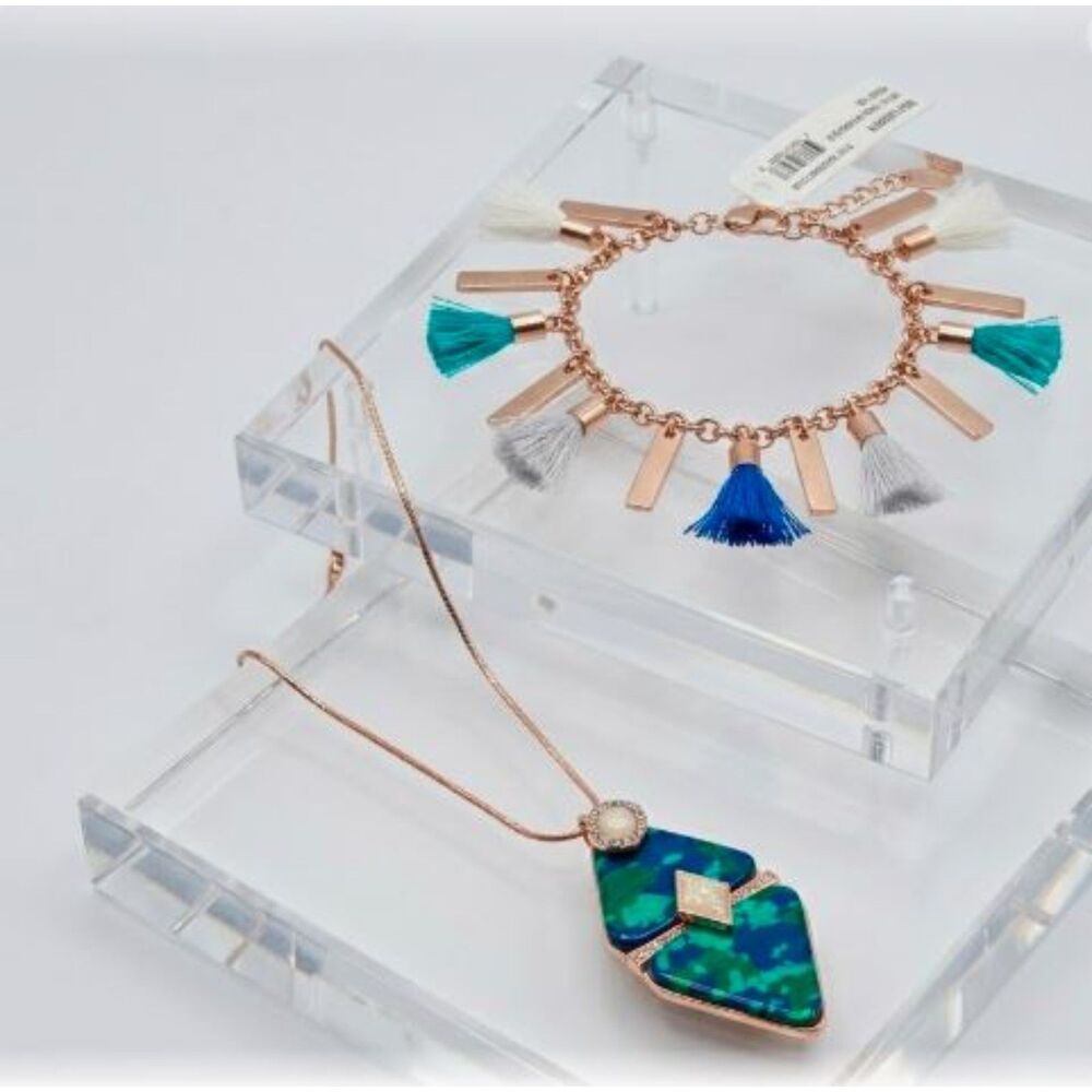Anthropologie Bloomingdale's Devon Bracelet Pendant Necklace NWT